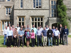 Arches workshop participants pose in front of Shendish Manor, the venue of the workshop, for a commemorative group photo (photo: Martin Newman)