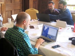 Workshop participants had the chance to preview Arches on their own computers (photo: Yiannis Avramides)