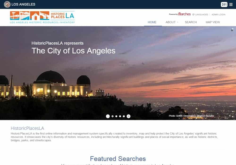 City of Los Angeles launches HistoricPlacesLA